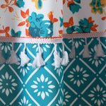 Emily Boho Stripe Window Curtain Panel Set