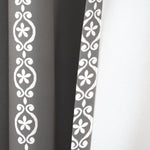 Stripe Medallion Light Filtering Window Curtain Set