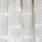 Stripe Medallion Light Filtering Window Curtain Set