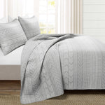 Hygge Geo Quilt 3 Piece Set