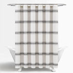 Farmhouse Stripe 100% Cotton Shower Curtain