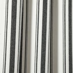 Farmhouse Stripe Yarn Dyed Recycled Cotton Blend Window Curtain Panel Set