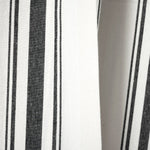 Farmhouse Stripe Yarn Dyed Recycled Cotton Blend Window Curtain Panel Set
