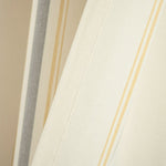 Farmhouse Stripe Yarn Dyed Recycled Cotton Blend Window Curtain Panel Set