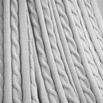 Cable Soft Knitted Throw