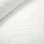 Diamond Clip Jacquard Duvet Cover 3 Piece Set