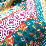 Emily Boho Stripe Reversible 3 Piece Quilt Set