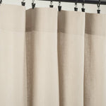 Belgian Flax Prewashed Linen Rich Cotton Blend Window Curtain Panel