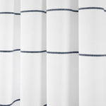 Farmhouse Boho Stripe Woven Tassel Yarn Dyed Recycled Cotton Blend Window Curtain Panel Set