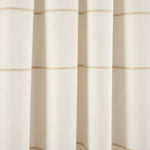 Farmhouse Boho Stripe Woven Tassel Yarn Dyed Recycled Cotton Blend Window Curtain Panel Set