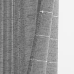 Farmhouse Textured Grommet Sheer Window Curtain Panel Set