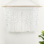 Boho Macrame Leaf Cotton Valance