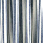 Farmhouse Vintage Stripe Recycled Cotton Blend Window Curtain Panel Set