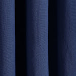 Insulated Grommet Blackout Faux Linen Window Curtain Panel