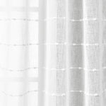 Farmhouse Textured Grommet Sheer Indoor/Outdoor Window Curtain