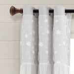 Dylin Flower Embroidery Window Curtain Panel