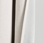 Insulated Grommet Blackout Faux Linen Window Curtain Panel