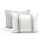Farmhouse Stripe Reversible Cotton Quilt Set