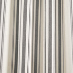 Farmhouse Stripe Yarn Dyed Recycled Cotton Blend Window Curtain Panel Set