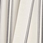Farmhouse Stripe Yarn Dyed Recycled Cotton Blend Window Curtain Panel Set
