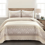 Boho Stripe Quilt Set