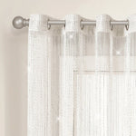 Night Sky String Thread Window Curtain Panel