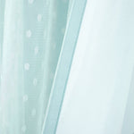 Cottage Polka Dot Sheer Window Curtain Panel Set