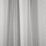 Cottage Polka Dot Sheer Window Curtain Panel Set