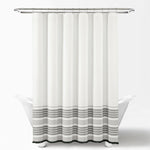 Nantucket Yarn Dyed Tassel Fringe Shower Curtain