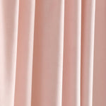 Prima Velvet Solid Back Tab Rod Pocket Light Filtering Window Curtain Panel Set
