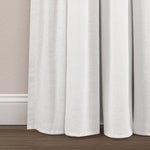 Linen Button Lined 100% Blackout Window Curtain Panel