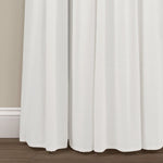 Linen Button Lined 100% Blackout Window Curtain Panel