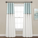 Linen Button Lined 100% Blackout Window Curtain Panel