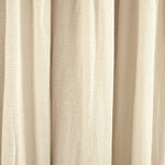 Linen Button Lined 100% Blackout Window Curtain Panel