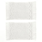 Boho Macrame Indoor/Outdoor Placemat 2-Pack Set