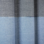 Color Block Ombre Yarn Dyed Recycled Cotton Blend Shower Curtain