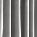 Prima Velvet Solid Back Tab Rod Pocket Light Filtering Window Curtain Panel Set