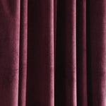 Prima Velvet Solid Grommet Light Filtering Window Curtain Panel Set