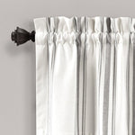 Farmhouse Stripe Yarn Dyed Recycled Cotton Blend Valance