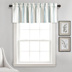Farmhouse Stripe Yarn Dyed Recycled Cotton Blend Valance