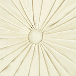 Round Pleated Soft Velvet Throw Pillow