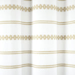Breezy Chic Tassel Jacquard Recycled Cotton Shower Curtain