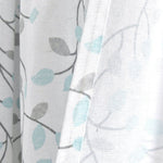 Linen Button Botanical Garden Window Curtain Panel