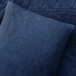 Modern Solid Ultra Soft Faux Fur Comforter Bed In A Bag