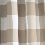 Kelly Checker Light Filtering Window Curtain Panel Set