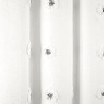 Boho Circle Tufted Yarn Dyed Recycled Cotton Blend Shower Curtain