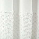 Boho Polka Dot Yarn Dyed Recycled Cotton Blend Shower Curtain
