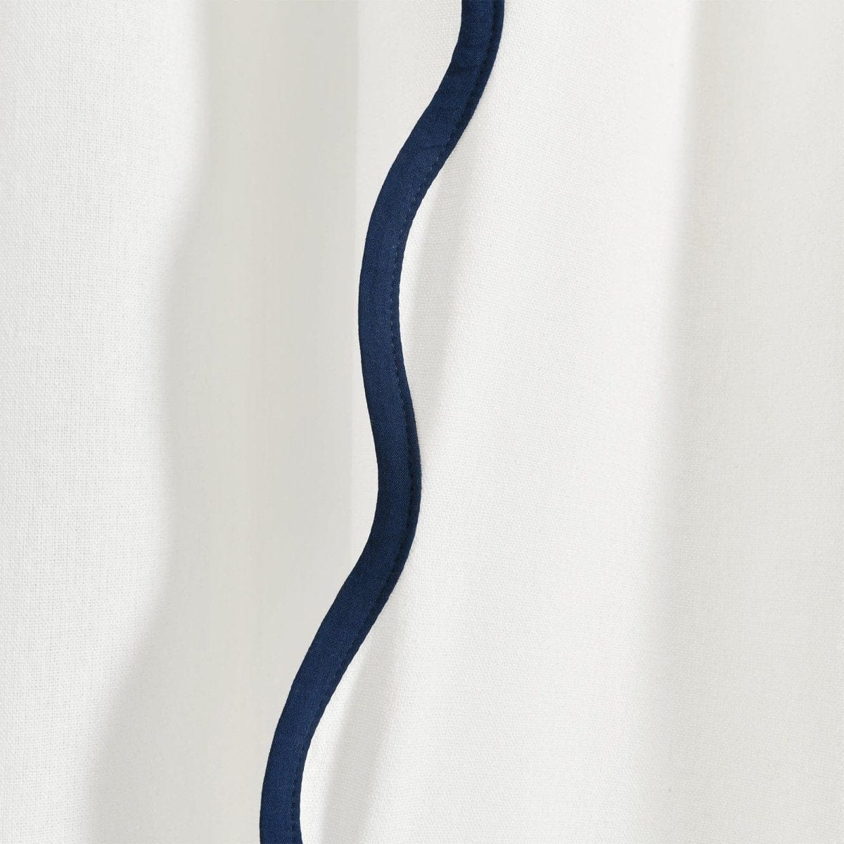 Coastal Chic Scalloped Edge Window Curtain Panel Set