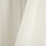 Boho Faux Linen Tassel Color Block Window Curtain Panel Set