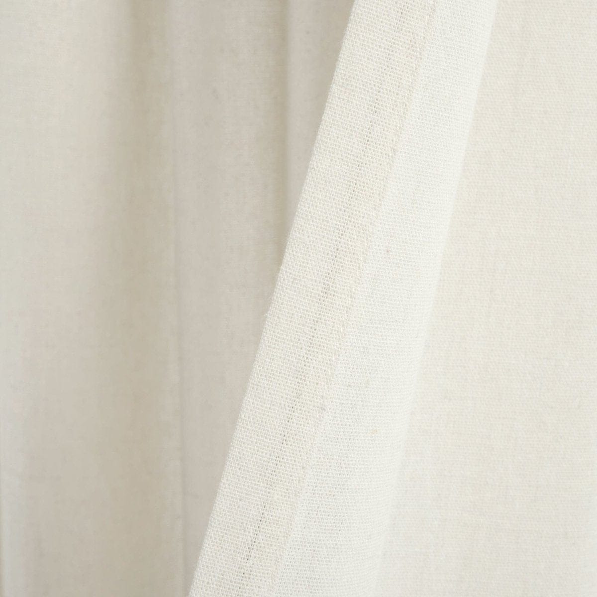Boho Faux Linen Tassel Color Block Window Curtain Panel Set